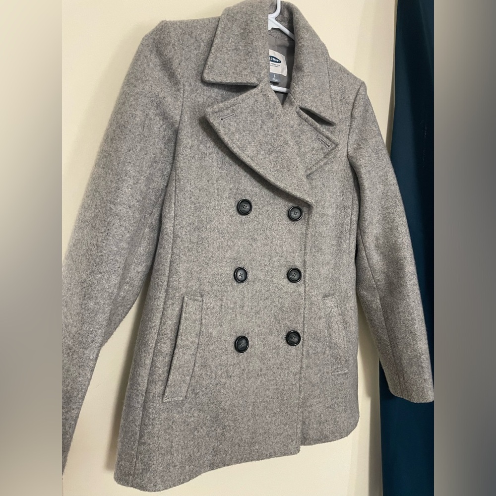 NWOT Pea Coat Old Navy Grey Gray